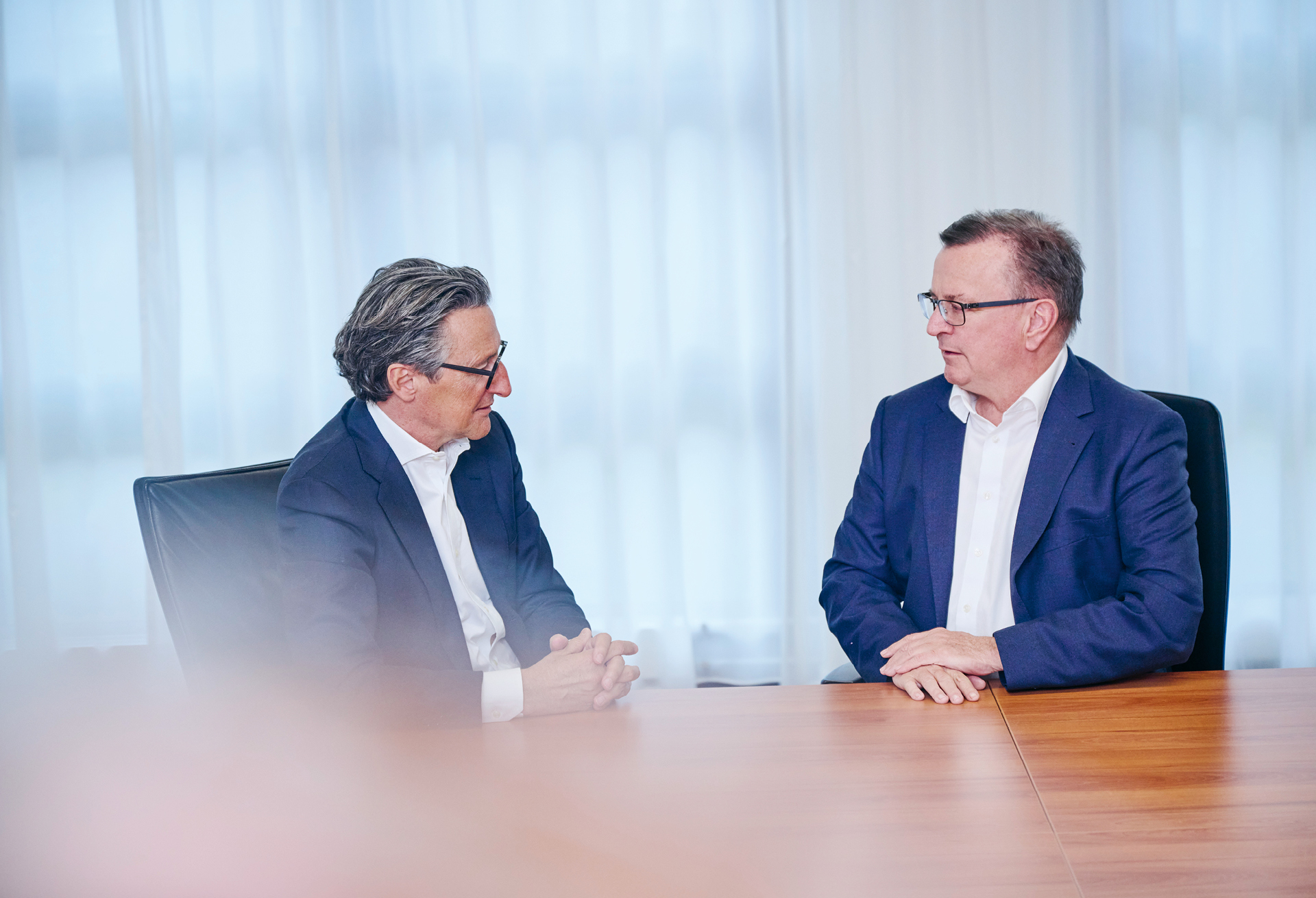 Dr Martin Komischke with Dr Andreas Hünerwadel